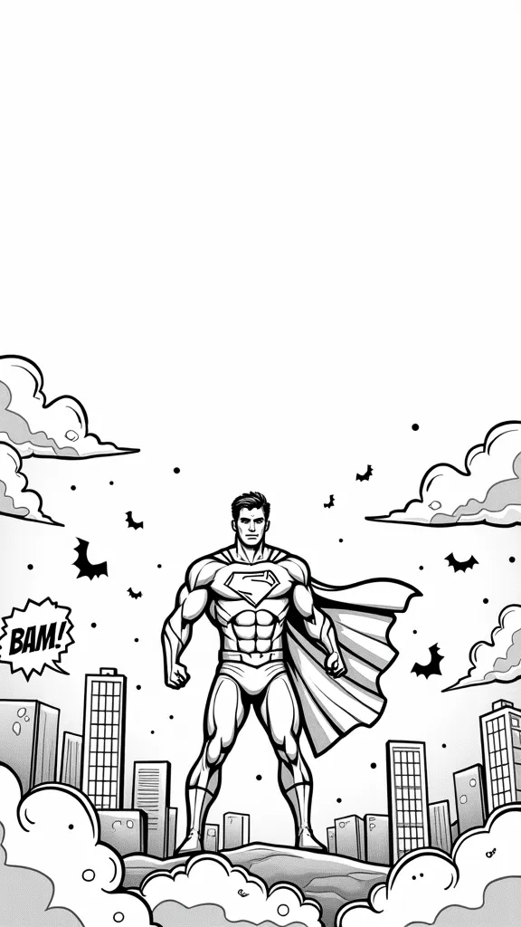 comic book coloring page